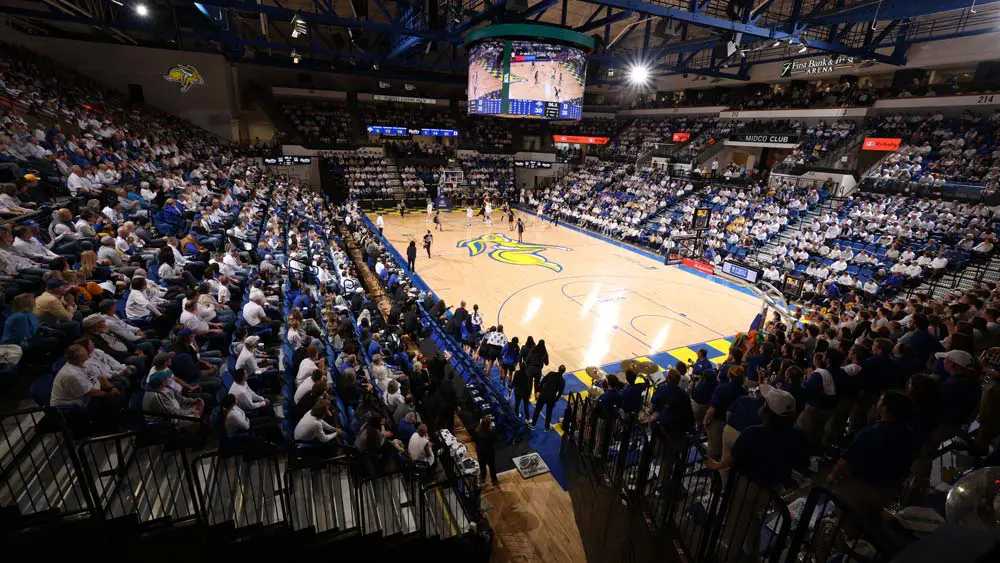 arena during basketball game