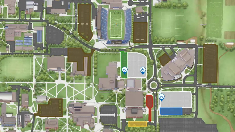 basekball parking Map