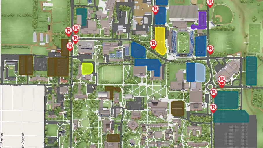 Football parking Map